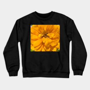 Yellow Zinnia Explosion Crewneck Sweatshirt